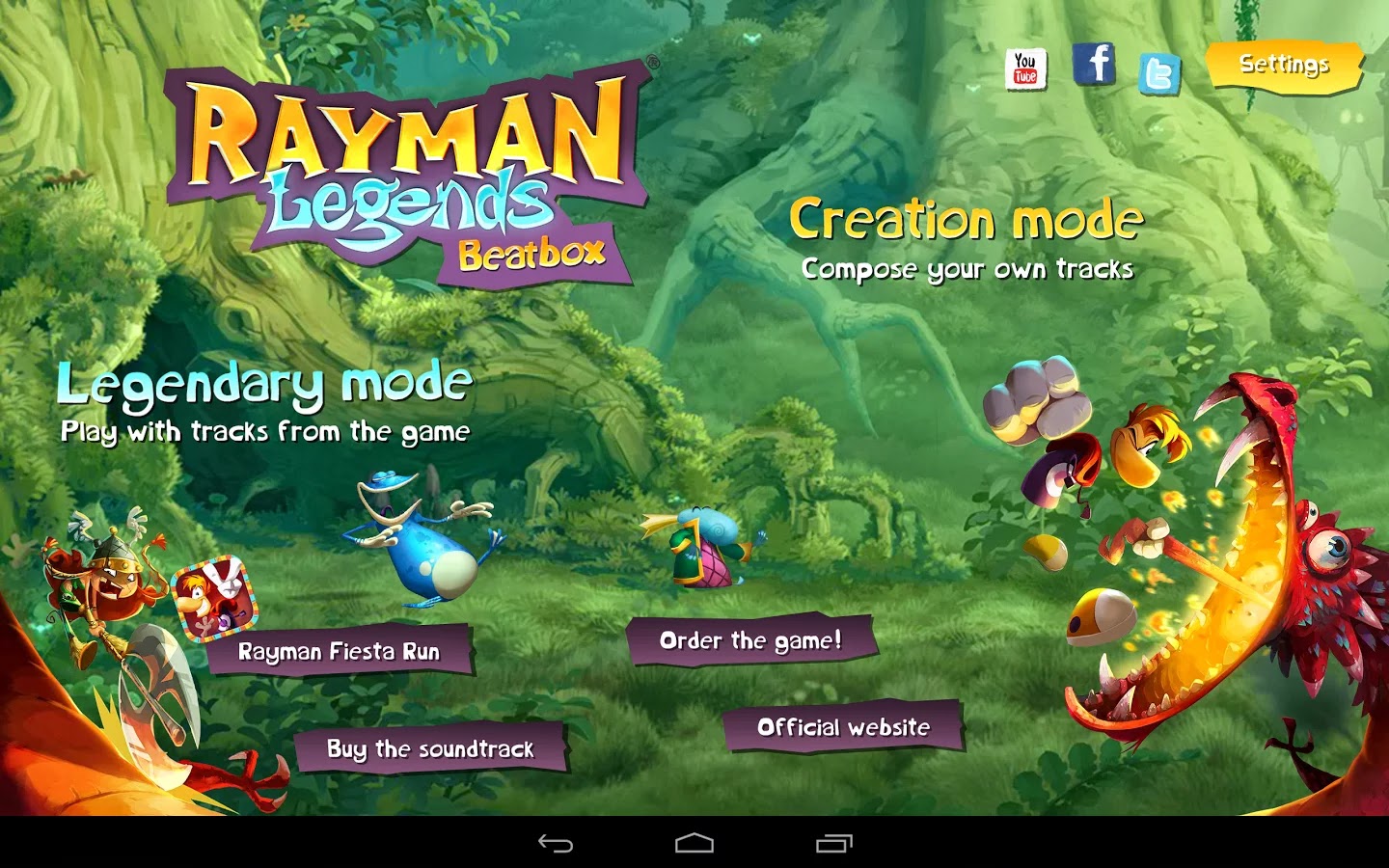 COPIA DE SEGURIDAD: Descargar Rayman® Legends Beatbox v1.0 