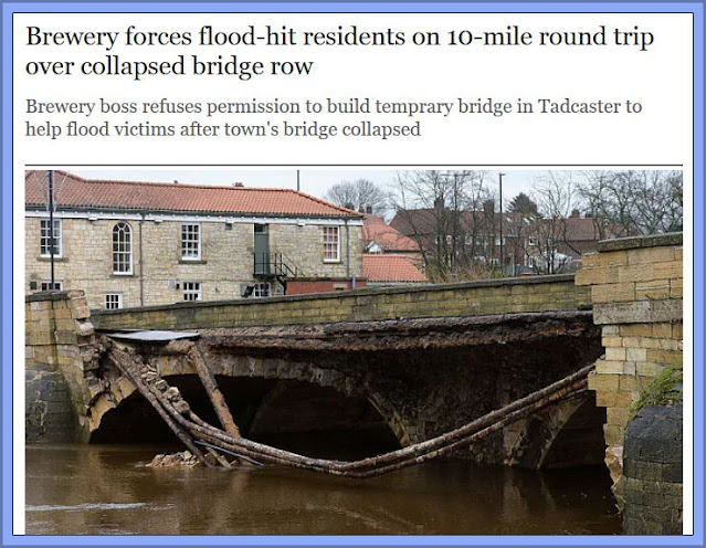 The Tadcaster Bridge Row Was In The National Press