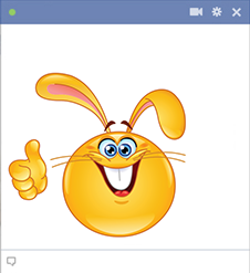 Facebook rabbit smiley