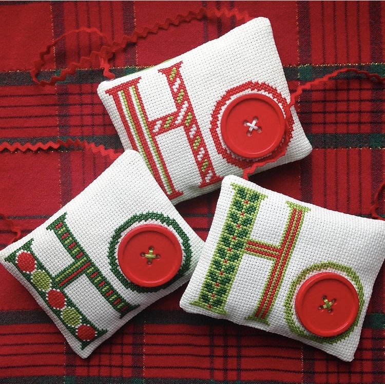 Floss and Fleece: Cross-Stitch Project: Ho Ho Ho Ornaments