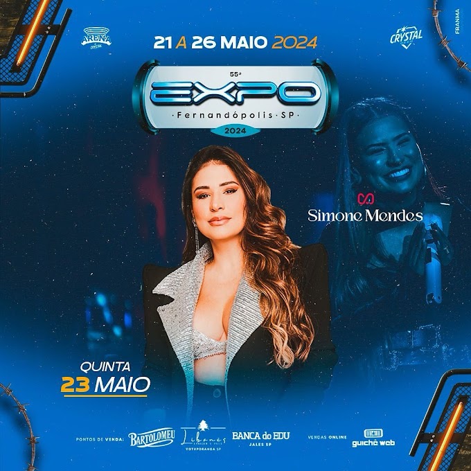 23/05/2024 Show da Simone Mendes em Fernandópolis [Expo Fernandópolis]