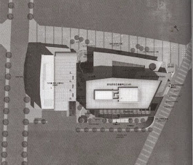 site plan of  Culture Contents Complex & General Visual Archive Center, 1st prize winner