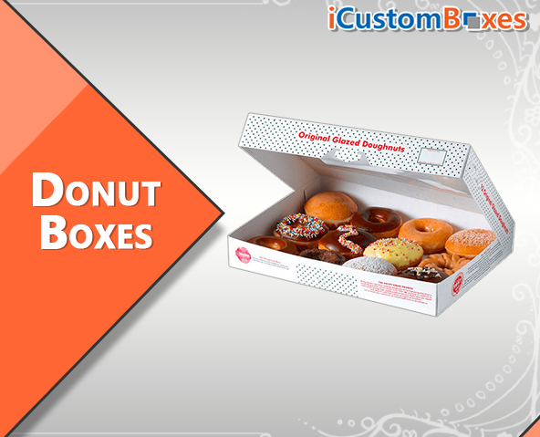 Custom Printed Donut Boxes | Custom Food Packaging Wholesale at iCustomBoxes