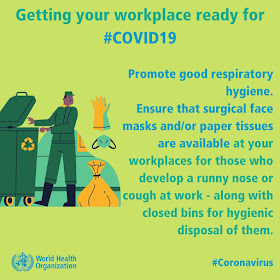 Getting your workplace ready advice from the WHO