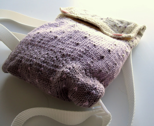 Lavender Ombre Knit Backpack Pattern