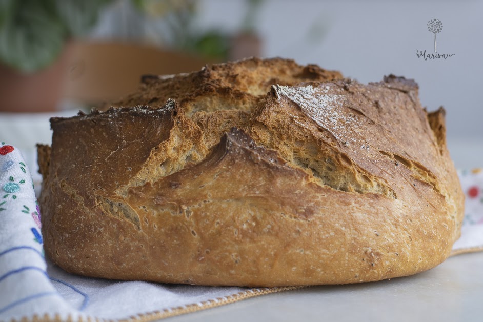 Pan de trigo sarraceno con yogur, sin levadura y sin amasado