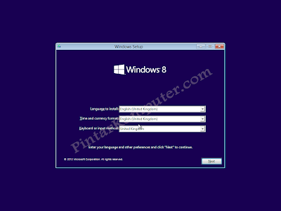 langkah langkah menginstall windows 8