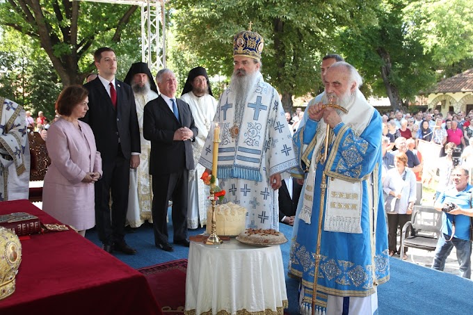 Патријарх Иринеј на Видовдан богослужио у Грачаници