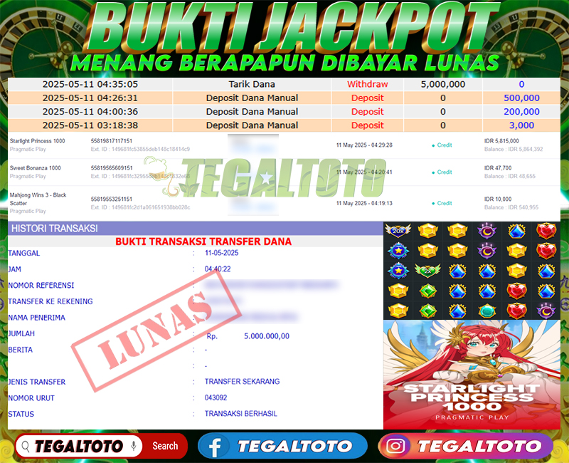 Bukti Jackpot