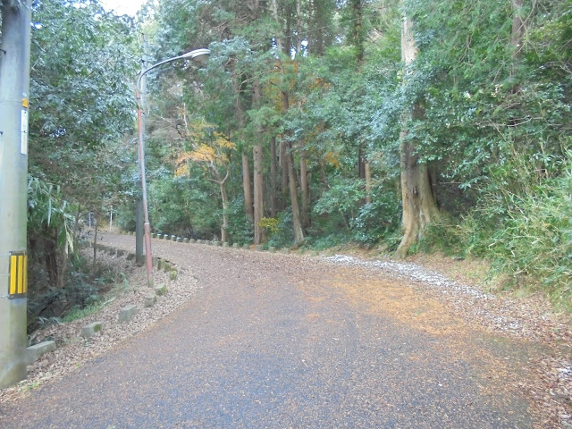 米子城址地区の昔の幹線道路