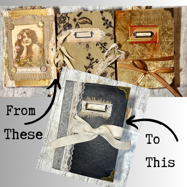 Vintage Days Journal Do-Over: 3 Journals Into One