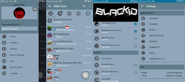 BBM MOD blackID v3 Bluegrey Edition