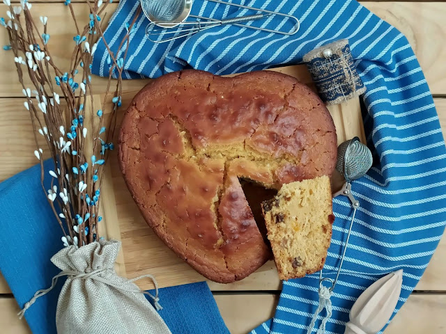 Bizcocho de mermelada de melocotón, mango y jengibre. Desayuno, merienda, postre, La vieja Fábrica, Carrefour, con horno. Sencillo, rico, jugoso, tierno, Cuca