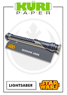 Kuri Paper - Lightsaber Qui-Gon Jinn Star Wars Papercraft