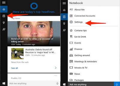 كيفية تفعيل خاصية Cortana ويندوز 10