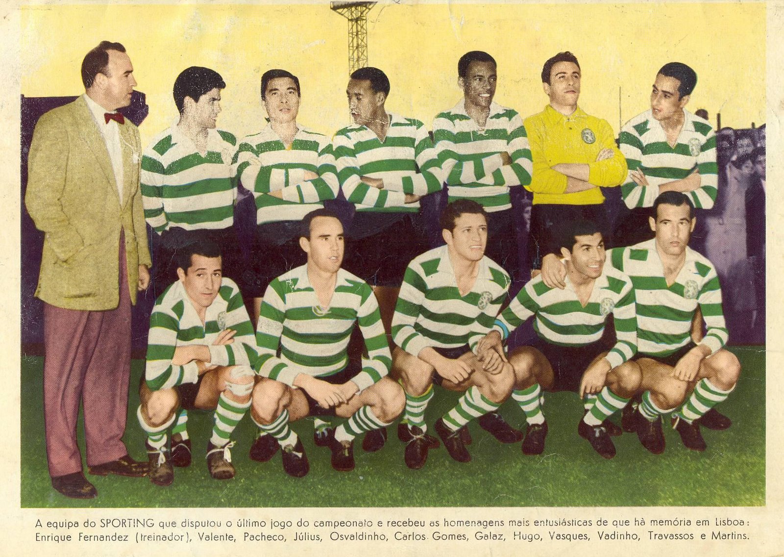 FOOT RETRO: Sporting Lisbon 1957-1958 Sporting Lisbonne 1957-1958
