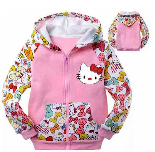 Model Jaket Anak Perempuan Berkarakter Hello Kitty