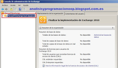 configurar Microsoft Exchange