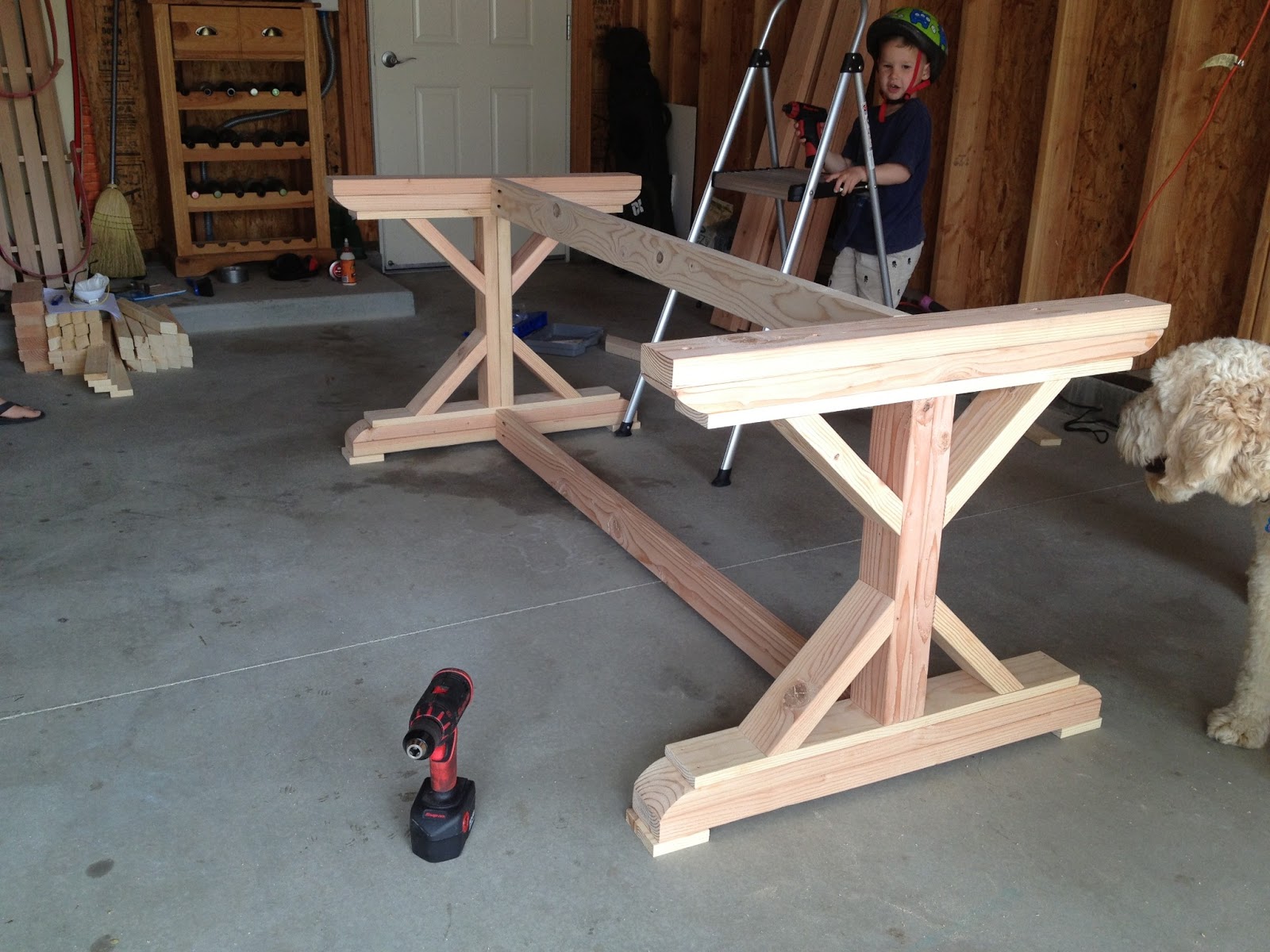 My Wild Thing and Twinkle Toes DIY Farmhouse  Table  