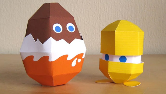 Kinder surprise papertoy