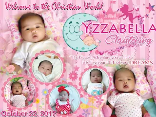 Moon fairy tarpaulin layout designs for christening