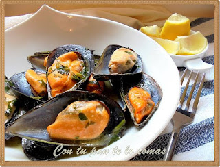 Mejillones a la mantequilla