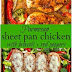 SHEET PAN CHICKEN AND BROCCOLI WITH BELL PEPPERS