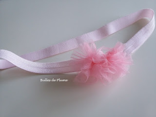 Bulles de Plume - DIY Bandeau fleurs organza