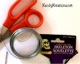 Halloween Climbing Skeleton DIY Ingredients