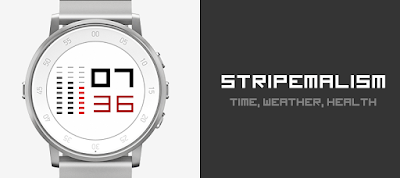 Stripemalism watchface for Pebble Time Round