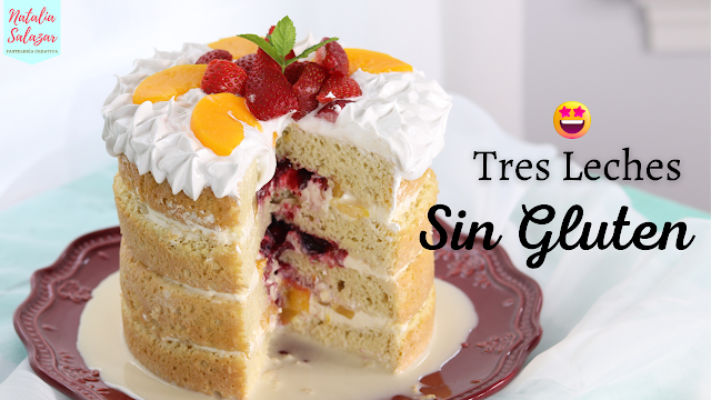 Receta Pastel tres leches sin gluten