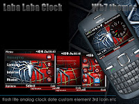 Laba laba clock theme Asha 302 available free version 