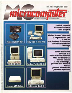 MC MicroComputer 111 - Ottobre 1991 | ISSN 1123-2714 | CBR 72 dpi | Mensile | Computer | Hardware | Software | Programmazione | Informatica
Numero volumi : 218
MC MicroComputer, per brevità MC, è stata una delle riviste storiche di informatica in Italia.
Come poche altre riviste dell'epoca, MC MicroComputer dedicava spazio agli argomenti più svariati: oltre alle recensioni approfondite di hardware e software e ai programmi scritti dai lettori o dai redattori, copriva infatti argomenti tecnici quali i linguaggi di programmazione, le architetture dei calcolatori, i cosiddetti giochi intelligenti o Intelligiochi, in cui si proponevano algoritmi e programmi per un approccio ludico alla matematica, alla crittografia, alla linguistica ed alla logica. Ampio spazio della Rivista era dedicato anche alle rubriche Informatica e Diritto, Cittadini & Computer, Grafica, Desktop Publishing, Computer e Video, Digital Imaging e a tante altre.
Tra gli aspetti più originali di questa rivista va ricordata la pubblicazione regolare di brevi racconti, spesso di fantascienza, in una rubrica curata da Elvezio Petrozzi prima e da Marco Calvo poi (un'idea questa poi ripresa da altre riviste tra cui Macworld Italia e Computer Idea).
Un'altra rubrica molto seguita è stata quella della programmazione in C su Amiga curata da Dario de Judicibus.