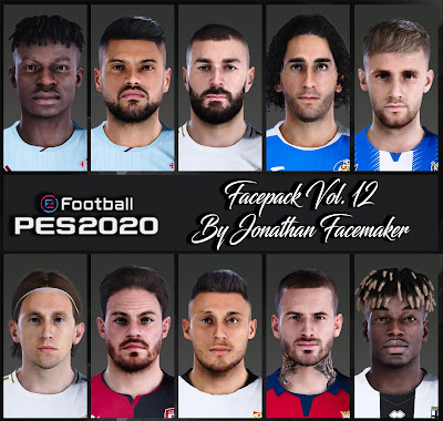 PES 2020 Facepack Vol 12 by Jonathan Facemaker