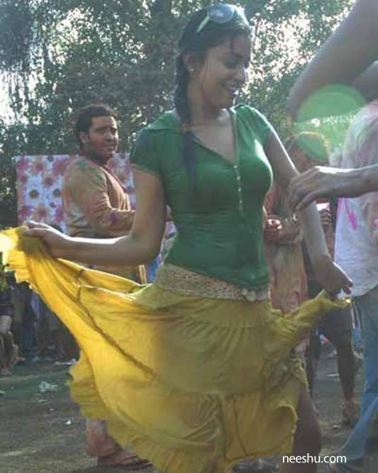 Holi celebration Hot TV actress