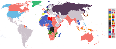 Mappa del colonialismo nel 1920