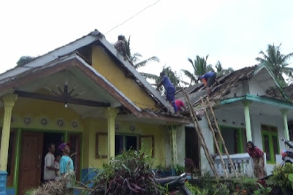 79 rumah di Lumajang rusak di terjang angin kencang, kini mulai di perbaiki 