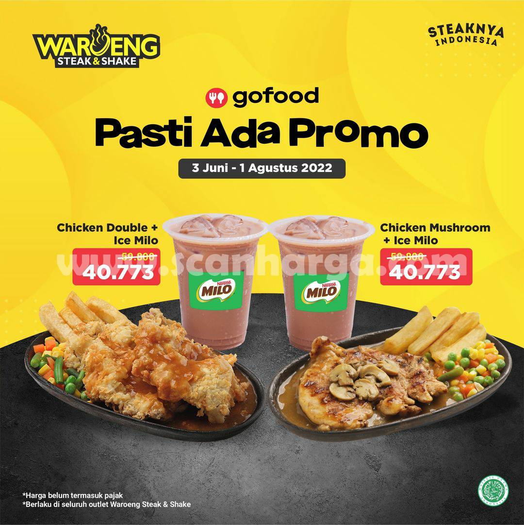 Waroeng Steak & Shake Pasti Ada Promo Gofood