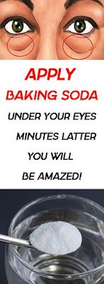 Apply Baking Soda Under Your Eyes… 5 Minutes Latter… You Will Be Amazed!