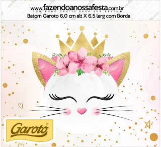 Cat Princes: Free Printable Candy Bar Labels.