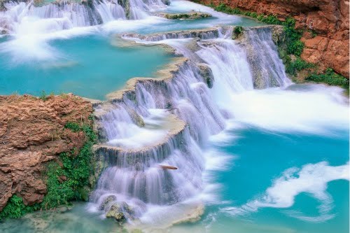 Cascadas de agua turquesa - 1920x1080px Turquoise waterfalls wallpaper