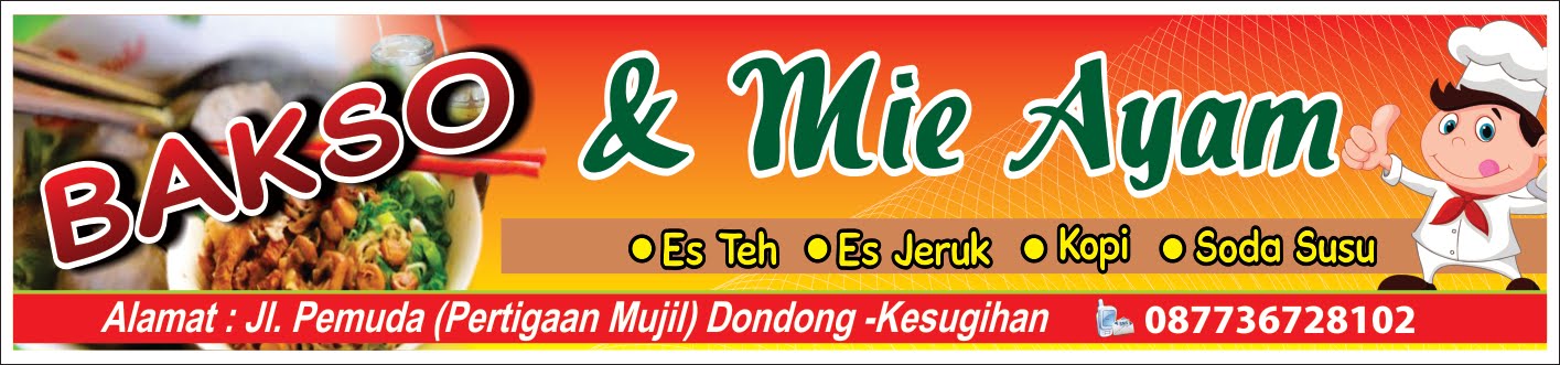 Fathonan 4 Desain Spanduk Mie Ayam Bakso  CDR