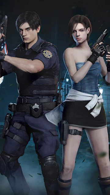  Papel de Parede Resident Evil Leon e Jil, hd, 4k.