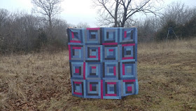 Somewhere in Indiana chambray quilt in Quilty magazine