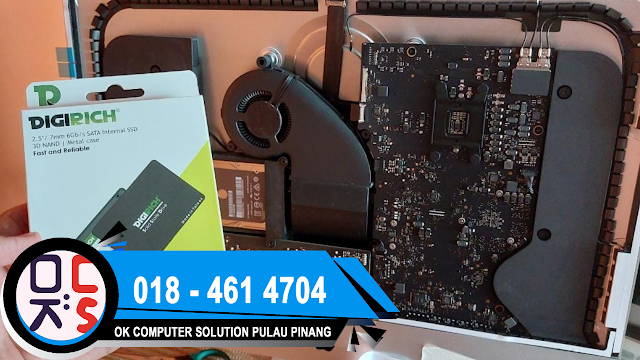 SOLVED : KEDAI IMAC GELUGOR | IMAC 21 A1418 | SLOW & HANG | UPGRAPE SSD 512 GB