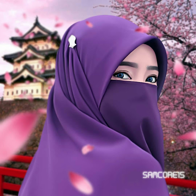  Hijab  Wallpaper  Muslimah Cute Cartoon Cartoon Hijabi