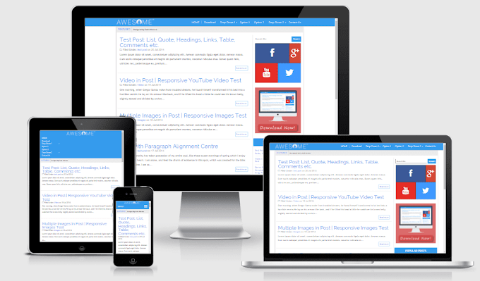 Awesome V3 - Responsive Blogger Template
