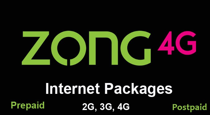 Zong 2G / 3G / 4G Internet Packages: Hourly, Daily, Weekly, and Monthly - Prepaid and Postpaid