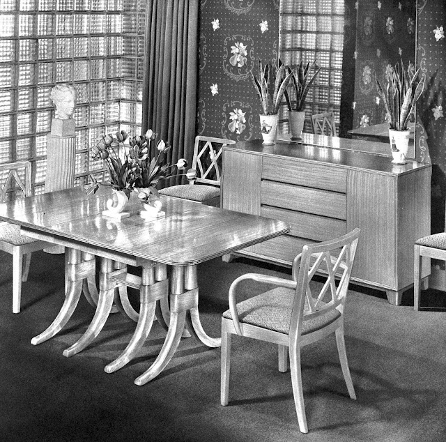 1942 vintage glass block interior photgraph