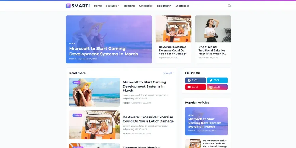Smartmag Blogger Template